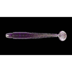 Shad Lunker City Swimming Ribster 10cm 221 Smoke Purple Pepper