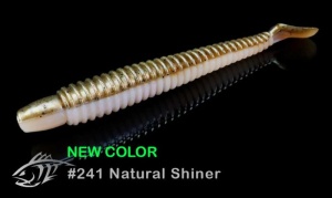 Shad Lunker City Swimming Ribster 10cm 241 Natural Shiner