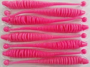 Shad Rapture Evoke Worm 10cm Pink 8buc plic