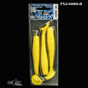 Shad Relax Texas Standard 12.5cm – acțiune amplă, vibrație puternică, paddle tail mare, ideal pentru știucă și șalău. Ambalaj 3 buc/plic.