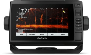 Garmin Echomap UHD 72CV chartplotter sonar de 7 inch cu traductor GT24 și ClearVü UHD pentru pescuit precis.