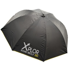 Umbrelă de pescuit TEOS X Plor 250 impermeabilă cu pânză 210D și unghi reglabil la 45 grade.