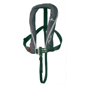 Vestă de Salvare Auto Gonflabilă Plastimo Pilot 165 cu Ham, UML 165N, Neagră, Cod 66805