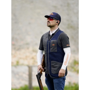 Vestă Tir Blaser Competition Robert, Marine Navy, Inserții Plasă, Buzunare Mari