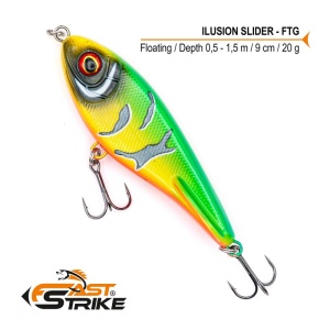 Vobler Fast Strike Ilusion Slider Floating 9cm 20g FTG