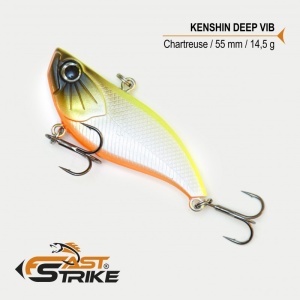 Vobler Fast Strike Kenshin Sinking Vib 5.5cm 14.5g Chartreuse