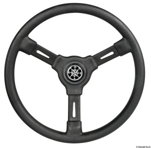 Volan Barca Osculati 350mm din Termoplastic, 3 Spite, Hub Integrat