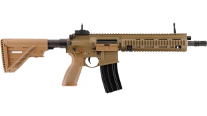 Umarex HK416 A5 Sportsline – armă airsoft electrică 6mm, 1.0J, 160 BB, construcție polimer rezistent, gearbox ECU, pat reglabil, șină Quad Picatinny, alimentare LiPo.