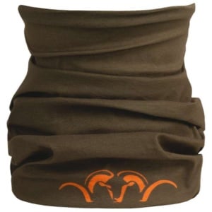 Bandană multifuncțională Blaser Multi-Tube Dark Olive fără cusături cu logo Blaser pentru vânătoare și pescuit.