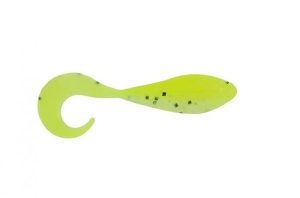 Bass Assassin Curly Shad 5cm Limetreuse Ghost