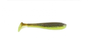 Bass Assassin Litle Boss 9cm Green Pumpkin Chartreuse Silver Glitter