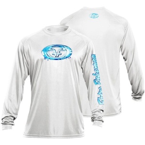Bluza Flying Fisherman Water Logo Performance Tee White