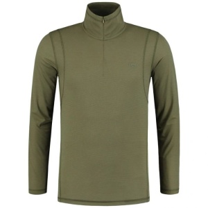 Bluza Korda Kool Quick Dry Long Sleeve Zip Neck Olive Green
