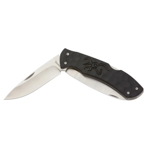 Briceag Browning Primal Kodiak 3 – Sistem cu 3 lame pliabile (Drop Point 89mm, Guthook, Fierăstrău), oțel inox și mâner cauciucat anti-alunecare
