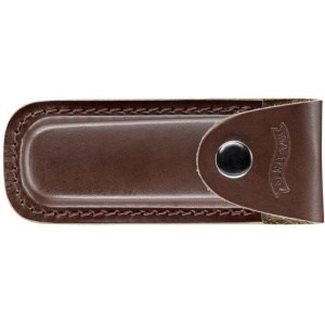 Briceag Umarex Blue Wood Knife 5 cu lamă 88mm, plăsele din lemn de nuc și teacă din piele