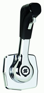 Caseta de comandă încastrată universală Ultraflex B310 pentru motoare marine – Manșă laterală premium cu pârghie unică, buton de trim integrat, protecție la pornire în viteză și compatibilitate cu cabluri C2, C8 și C5.