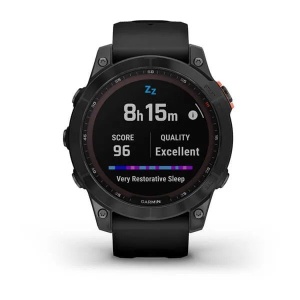 Ceas Garmin Fenix 7X Solar Slate Grey Cu Curea Neagră - Img 9