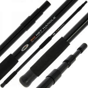 Coada Minciog Telescopic NGT Fiberglass Screw Fix Net Handle 3.00m 3 tronsoane