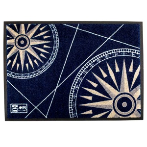 Covor Intrare Dreptunghiular Wind Marine Business, 75x50cm Antiderapant