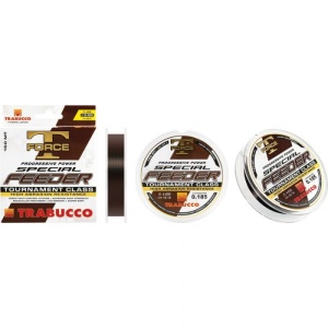 Fir Monofilament Trabucco T-Force Special Feeder 150m, culoare maro, optimizat pentru senzitivitate maximă în pescuitul la feeder