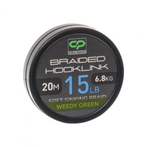 Fir Textil Carp Pro Delight Braided Hooklink Soft Sinking Weedy Green 20m