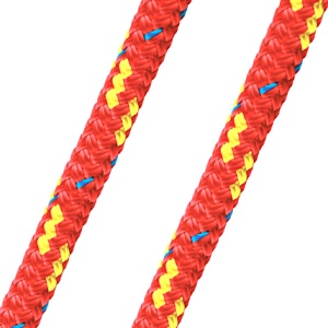 Franghie Poliester Dubla Impletitura PLAM Marlin H.T. Rosie cu Insertii, Parama Scoturi si Acostare, Diametru 6mm - 14mm, Vanduta la Metru