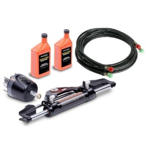 Kit complet de guvernare hidraulică SeaStar pentru motoare de până la 350 CP – Sistem premium de origine Canada, include pompă de 1.7 cubic inch, cilindru pivotant HC5345-3, ulei și furtunuri de 7.3m.