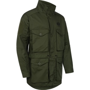Jachetă de vânătoare verde măsliniu Mauser Stalker Field Dull Olive mărimea L, XL cu buzunar mare pentru vânat.