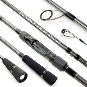 Lansetă Sportex Revolt RS-2 ULR– blank Heptacore T800 Toray, acțiune rapidă și echipare FUJI, ideală pentru pescuit spinning ultralight de precizie.