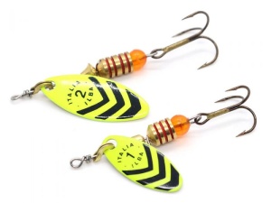 Lingurita rotativa Ilba Lungo Fluo Fluorlemon/Black Nr2 5g - Img 4