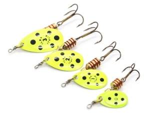 Lingurita Rotativa Ilba Tondo Fluo Fluorlemon/Black Nr3 7g - Img 3
