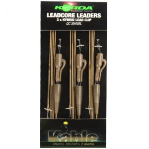 Montura Leadcore Plumb Pierdut cu Agrafa Rapida Korda Hybrid Lead Clip Quick Change 3buc/plic - Img 2