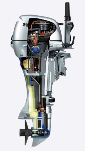 Motor Honda BF8DK2 LHSU 8 CP cizmă lungă - Img 2