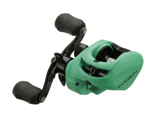 Mulinetă casting 13 Fishing Origin TX OTX 7.3-LH, profil redus, rezistentă la apă sărată, cu frână centrifugală 6 pini și recuperare rapidă pentru control maxim.