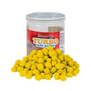 Pelete Benzar Mix Turbo Soft Long Life 6–12mm – momeală de cârlig semi-moale, rezistentă, cu eliberare rapidă a aromei, ideală pentru feeder și method feeder.
