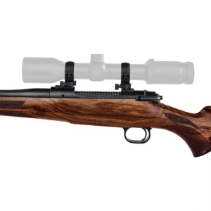 Sistem Prindere Hexalock Sauer 100/101 – Detaliu pârghii Quick-Release și inele de 30mm pentru un montaj rapid și ultra-precis.