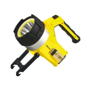 Proiector reîncărcabil Frendo 1500 lumeni cu powerbank 4400 mAh, suport rabatabil și protecție IP67.