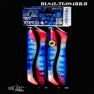 Relax Kopyto 4L Tiger 10cm, Naluci Soft Spinning, 4buc/blister Culoare TG084RR