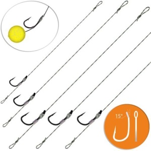 Rig Feeder Orange Series 1 Method Hair Rigs 10cm 15lbs Nr 10 - Img 4