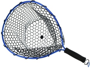 RTB Rubber Landing Net Black and Blue 30 x 35cm