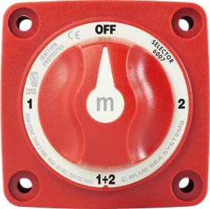 Selector Baterii Blue Sea m-Series Mini – Control inteligent și flexibilitate totală în gestionarea energiei, într-un format ultra-compact