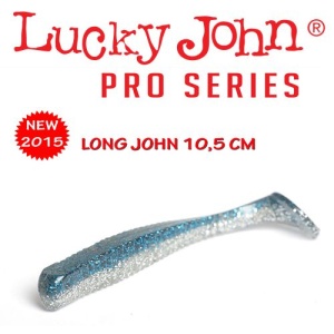 Shad Lucky John Long John 10.5cm White Shad - Img 2