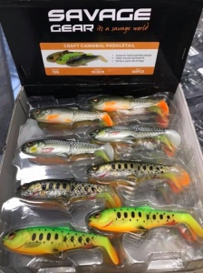 Shad Savage Gear Craft Cannibal Paddletail 8.5cm 7g 4buc/plic Golden Ambulance - Img 3