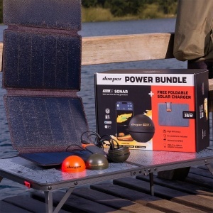 Sonar Deeper CHIRP+ 3.0 Power Bundle cu Încărcător Solar 36W