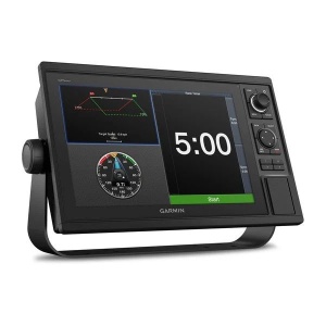 Garmin GPSMAP 1022 chartplotter marin cu ecran de 10 inch, Wi-Fi integrat și conectivitate completă pentru pescuit și navigație.