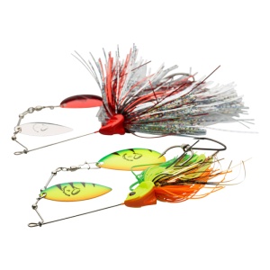 Spinnerbait Savage Gear Da Bush 21g Yellow Silver Holo Flame - Img 2