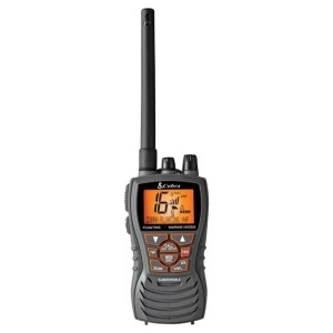 Statie VHF portabila Cobra Marine MR HH 350 FLT EU 6W cu functie BURP corp plutitor si etanseitate IPX7.