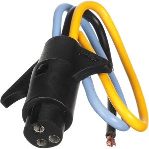 Ștecher Motor Electric Attwood Heavy-Duty, Tată, 12V/24V, 3 Fire 10-Gauge