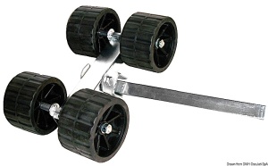 Suport brat lateral cu 4 role - profil 40mm / role 120mm