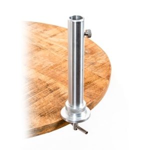 Suport lansete ponton din inox Benzar Mix Jetty, cu sistem de tensionare prin înșurubare, compatibil cu orice pichet și ideal pentru pescuit pe ponton.